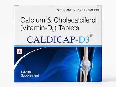 CALDICAP-D3 – Calcium Carbonate + Cholecalciferol (Vitamin D3) | Mancap Healthcare